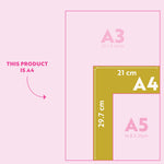 2026 Calendar. 12 Months, January - December. Week Starts Monday. A4 size. Recycled Paper. 