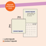 2026 Compact Wall Calendar | Modern Botanical