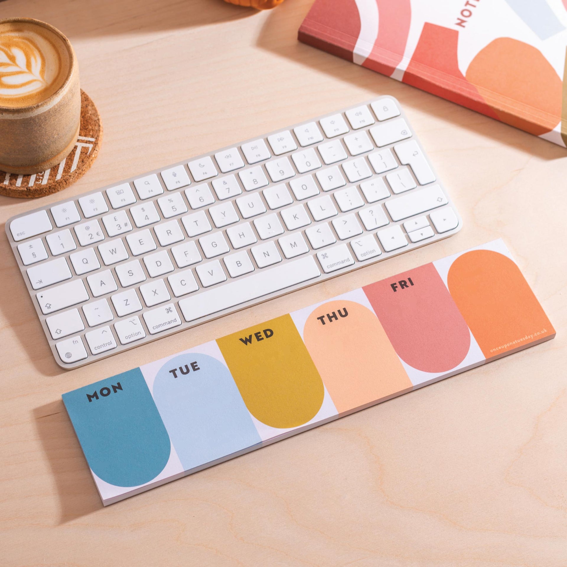 Keyboard Weekly Planner Pad Nature Arches