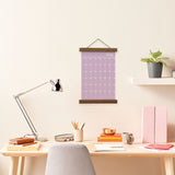 Oak wall planner hanger, A4 size, magnetic strips, string hanger. 