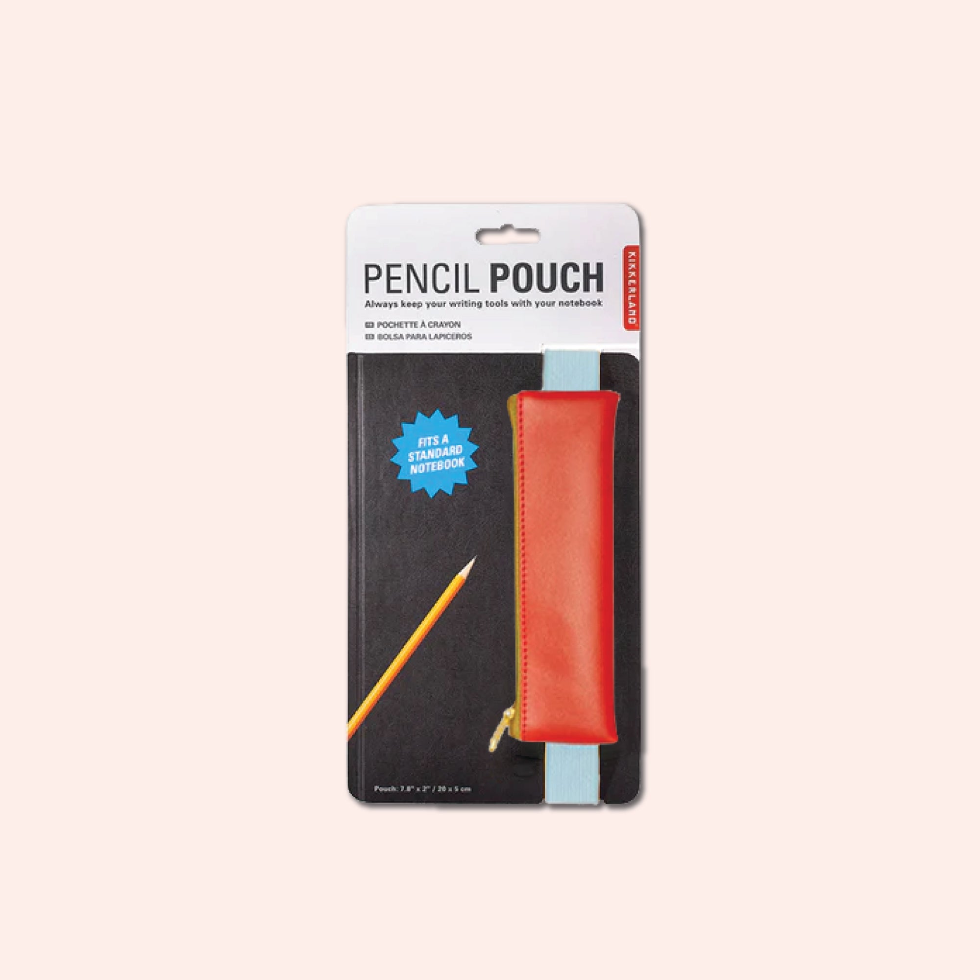 Kikkerland elasticated pen pouch in Red, sold at Good Tuesday