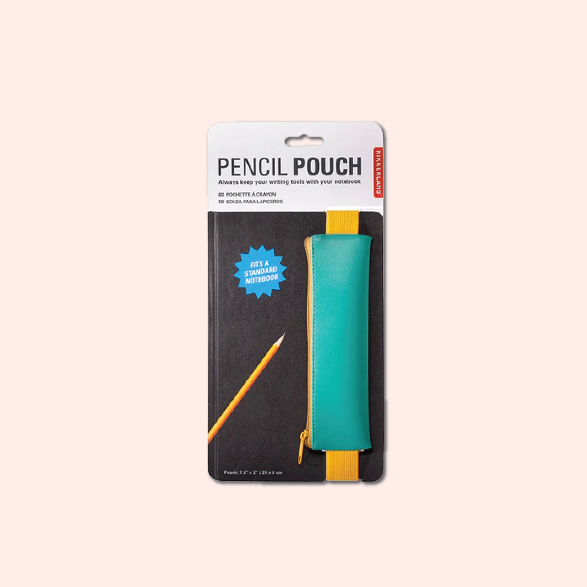 Kikkerland elasticated pen pouch in Turquoise, sold at Good Tuesday