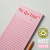 slim, compact to do list. recycled paper. priority list. colourful to do list. magnetic to do list.