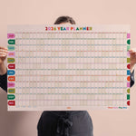 2026 year-at-a-glance wall planner in Play Nice Arches design