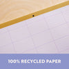 a4 monthly planner pad. use for fitness, school, work and family life. 52 pages. 100% recycled paper. made in the UK.