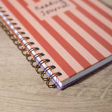 Reading Journal A5 | Hardback | Deckchair Stripe