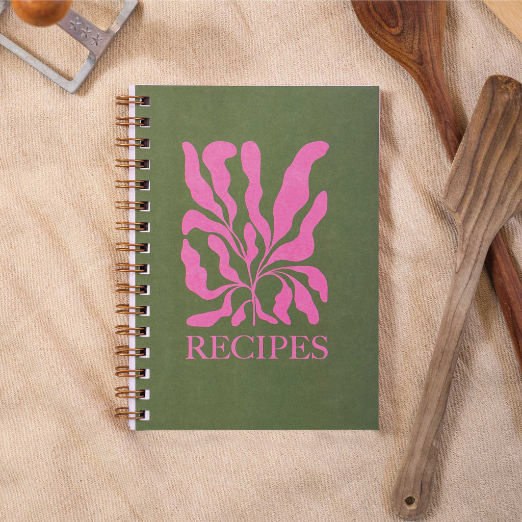 A5 Blank Recipe Book. Family Recipe Book. Keepsake. Foodies. Food Lovers. 100% Recycled Paper. Made in the UK.