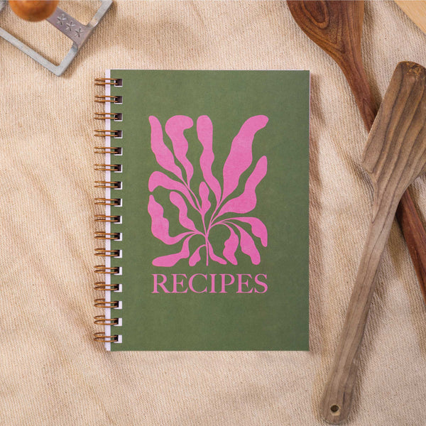 A5 Blank Recipe Book. Family Recipe Book. Keepsake. Foodies. Food Lovers. 100% Recycled Paper. Made in the UK.