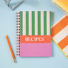 A5 Blank Recipe Book. Family Recipe Book. Keepsake. Foodies. Food Lovers. 100% Recycled Paper. Made in the UK.