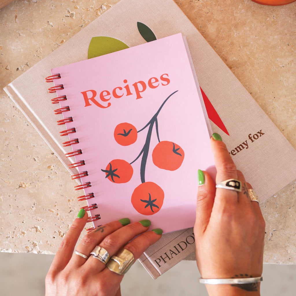 A5 Blank Recipe Book. Family Recipe Book. Keepsake. Foodies. Food Lovers. 100% Recycled Paper. Made in the UK.