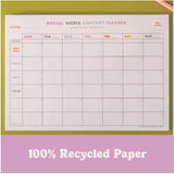 A4 Colourful Social Media WEEKLY Planner Pad