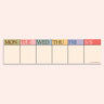 Scandi Keyboard Pad by Good Tuesday, pared-back Scandi keyboard planner pad