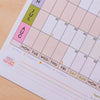 2024-2025 academic year wall planner. 100% recycled paper. made in the UK. Staggered year planner