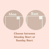 Large Monthly Undated A3 Wall Planner | 12 Pages | Muted