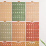 Large Monthly Undated A3 Wall Planner | 12 Pages | Muted | Sunday Start