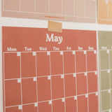 Large Monthly Undated A3 Wall Planner | 12 Pages | Muted