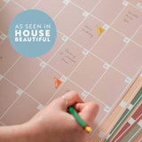 Large Monthly Undated A3 Wall Planner | 12 Pages | Muted