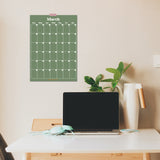 Large Monthly Undated A3 Wall Planner | 12 Pages | Muted | Sunday Start
