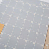 A4 Monthly Undated Wall Planner | 12 Pages | Pastels
