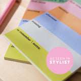 A5 Daily Planner Pad  | Rainbow Colour Block Notepad
