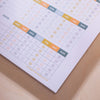 a4 colourful medication schedule and vitamin log. 100% recycled paper. 52 page planner pad.