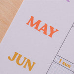 2025 - 2026 back to school planner. academic year wall planner. 12 month planner. teacher planner. student planner.