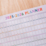 2025 - 2026 back to school planner. academic year wall planner. 12 month planner. teacher planner. student planner.