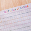 2025 - 2026 back to school planner. academic year wall planner. 12 month planner. teacher planner. student planner.