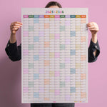 2025 - 2026 back to school planner. academic year wall planner. 12 month planner. teacher planner. student planner.