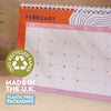 2025 A5 desk calendar. 100% recycled paper. made in the UK. Ocean Inspired.