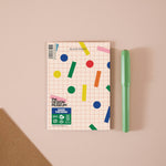 Time to Celebrate Design Museum greeting card, blank inside, with recycled kraft envelope