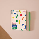 Time to Celebrate Design Museum greeting card, blank inside, with recycled kraft envelope