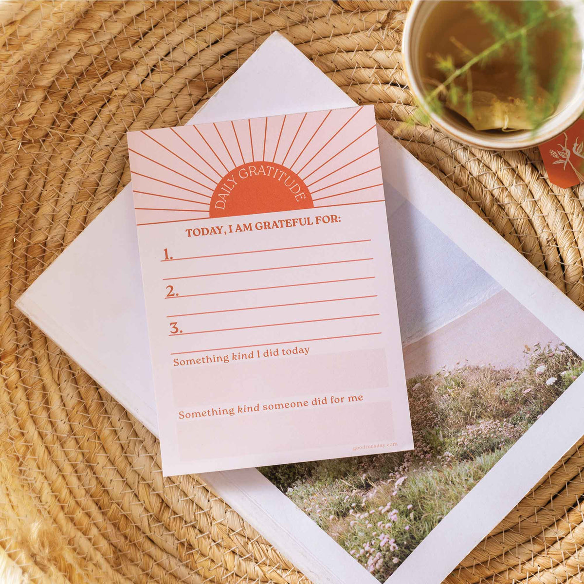 Daily Gratitude Pad Sun Ray A6