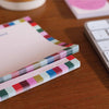 a6 pad. planner pad. notepad. recycled paper planner. desk notes.