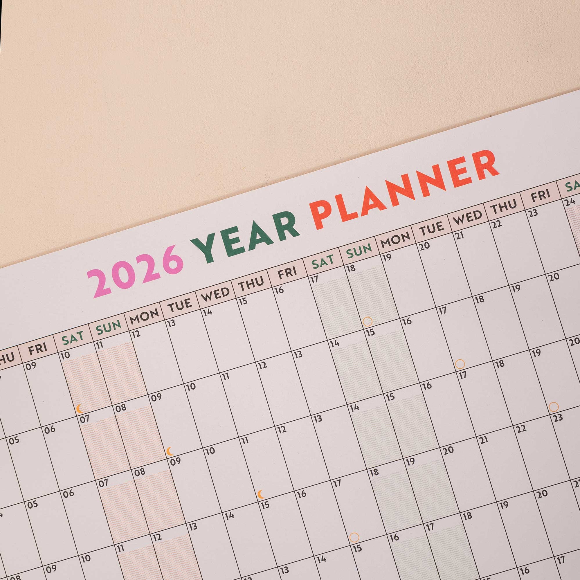 Wall Planners | Annual, Academic and Undated– Good Tuesday