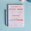 A5 planner pad. plan out your weekends. 100% recycled paper. weekend planner. weekly planner