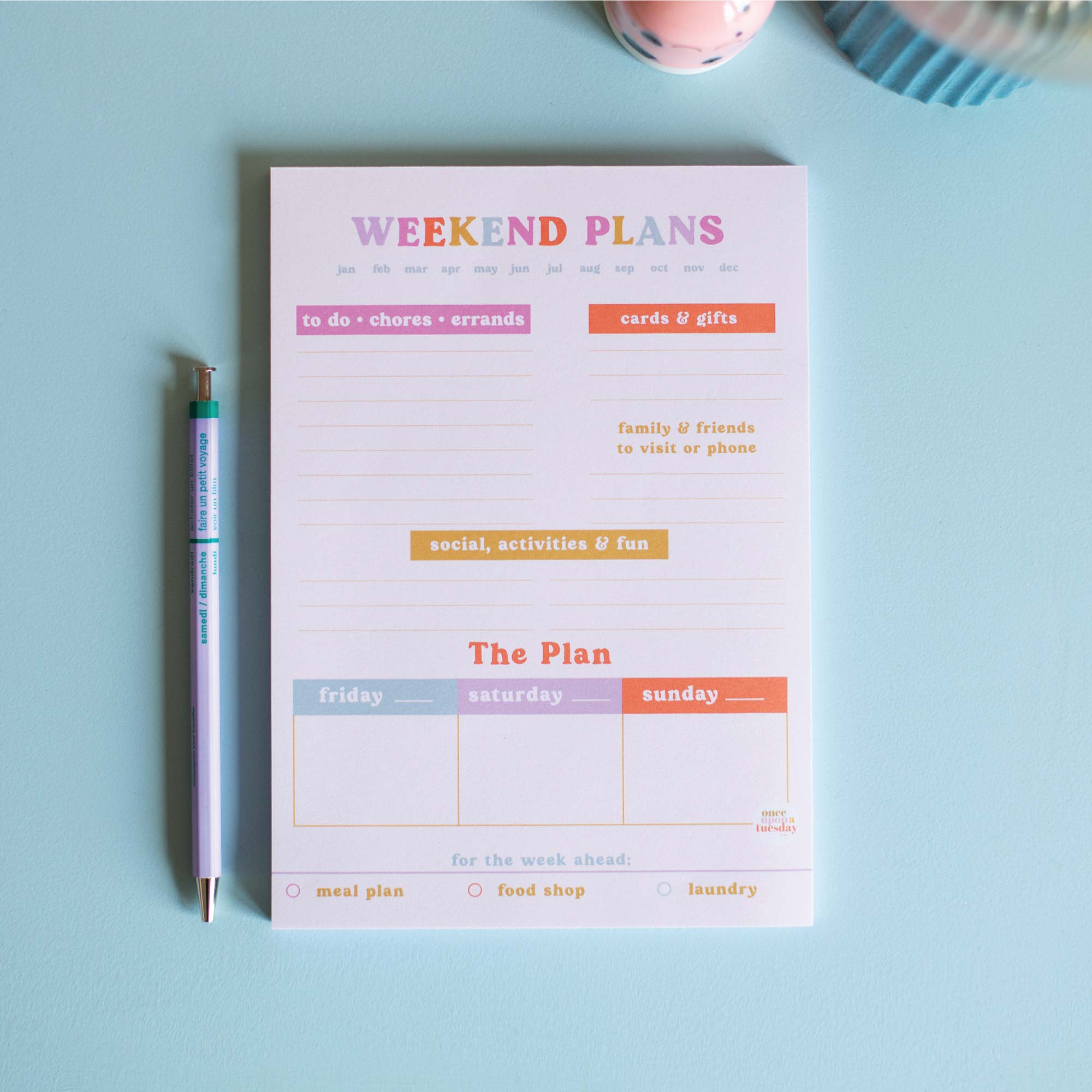 A5 Weekend Planner Pad – You Got This