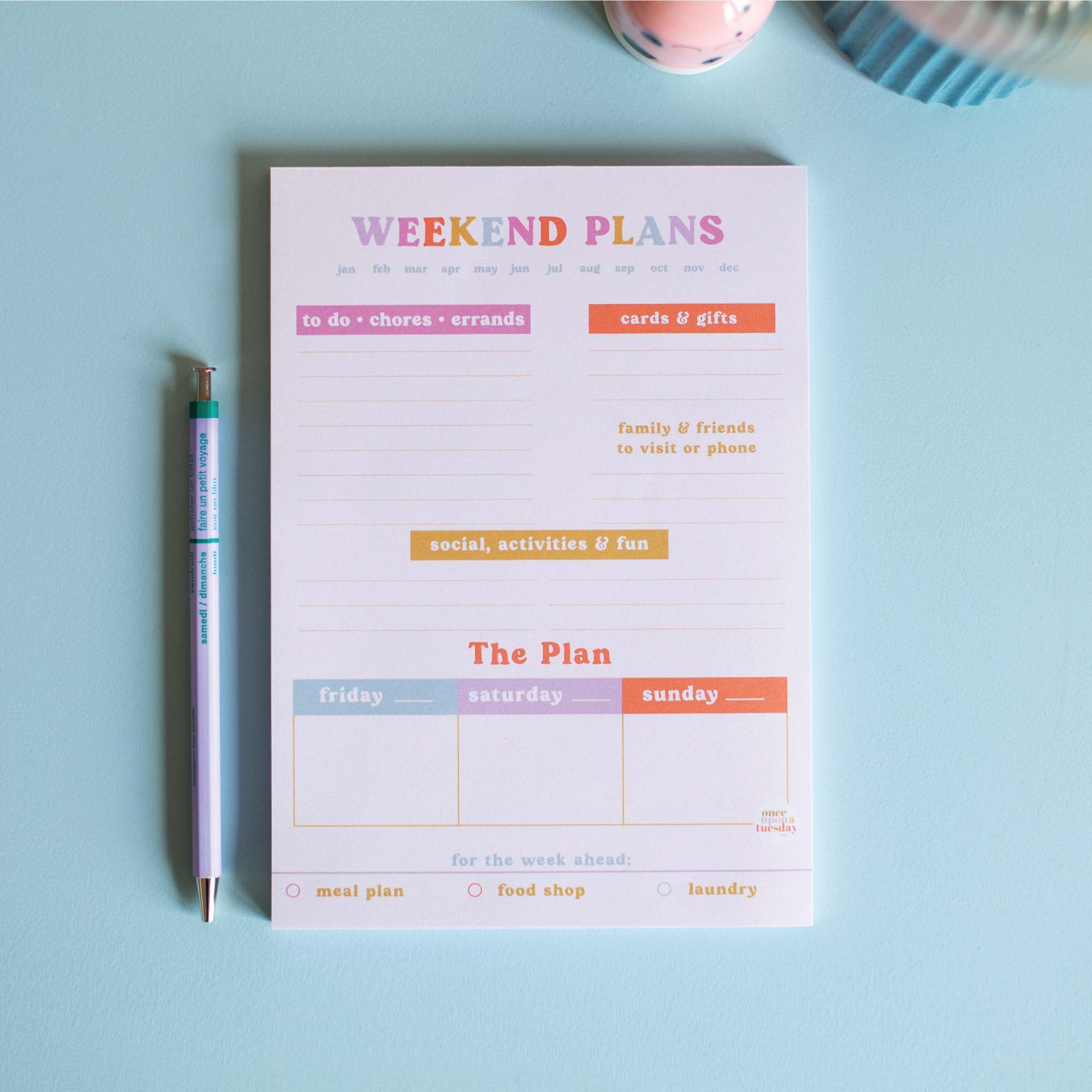 Weekend Planner Pad A5 You Got This