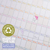 large wall planner. 2026 year planner. year to view. recycled paper planner.