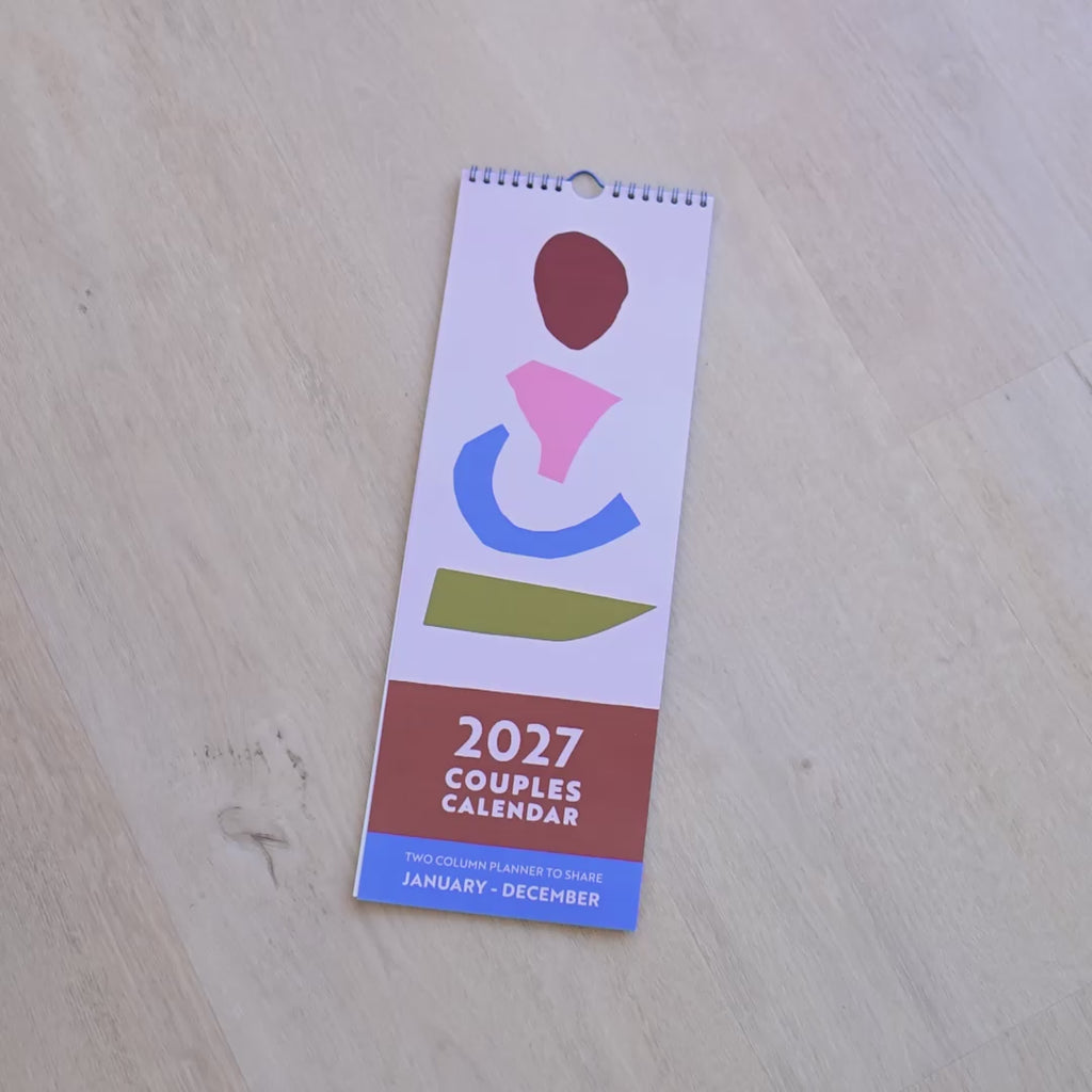 A flip through of the 2027 Abstract couples calendar by Good Tuesday.