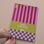 Video showing - Bright and Bold, Stripes and checks 2026 calendar.