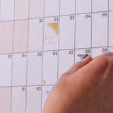 Corner Stickers styled with academic wall planner for flexible planning