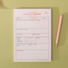 set of social media planning pads. weekly planner and content planner. A4 and A5. 100% recycled paper.