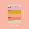 A5 Daily Planner Pad in Pastel Colour Block. This time blocking style desk pad helps organise your day with ease. 100% Recycled Paper. Made in the UK. ADHD daily planner.