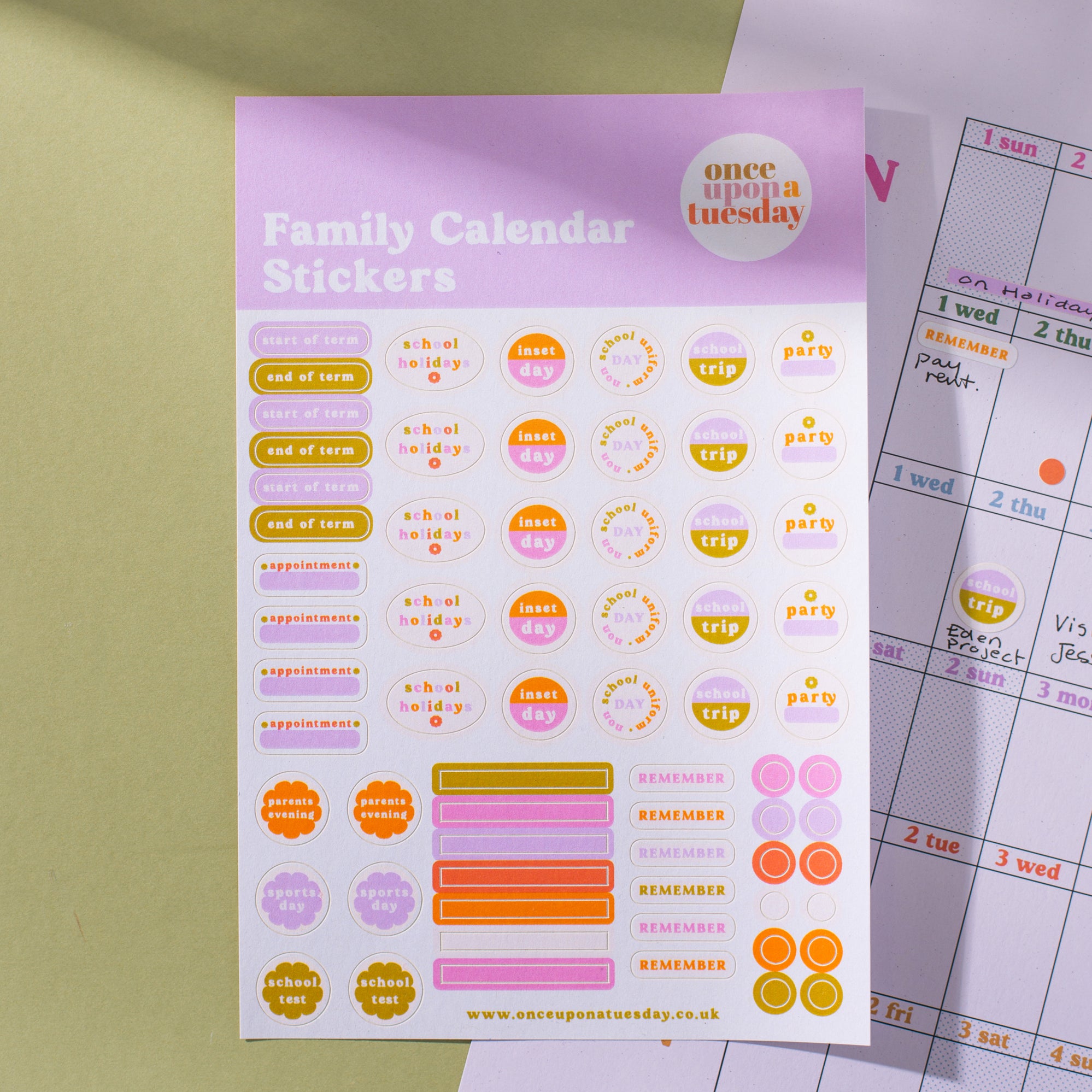 Sticker Calender Planner & Calendar Stickers– Good Tuesday