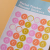 A5 period tracker planner stickers